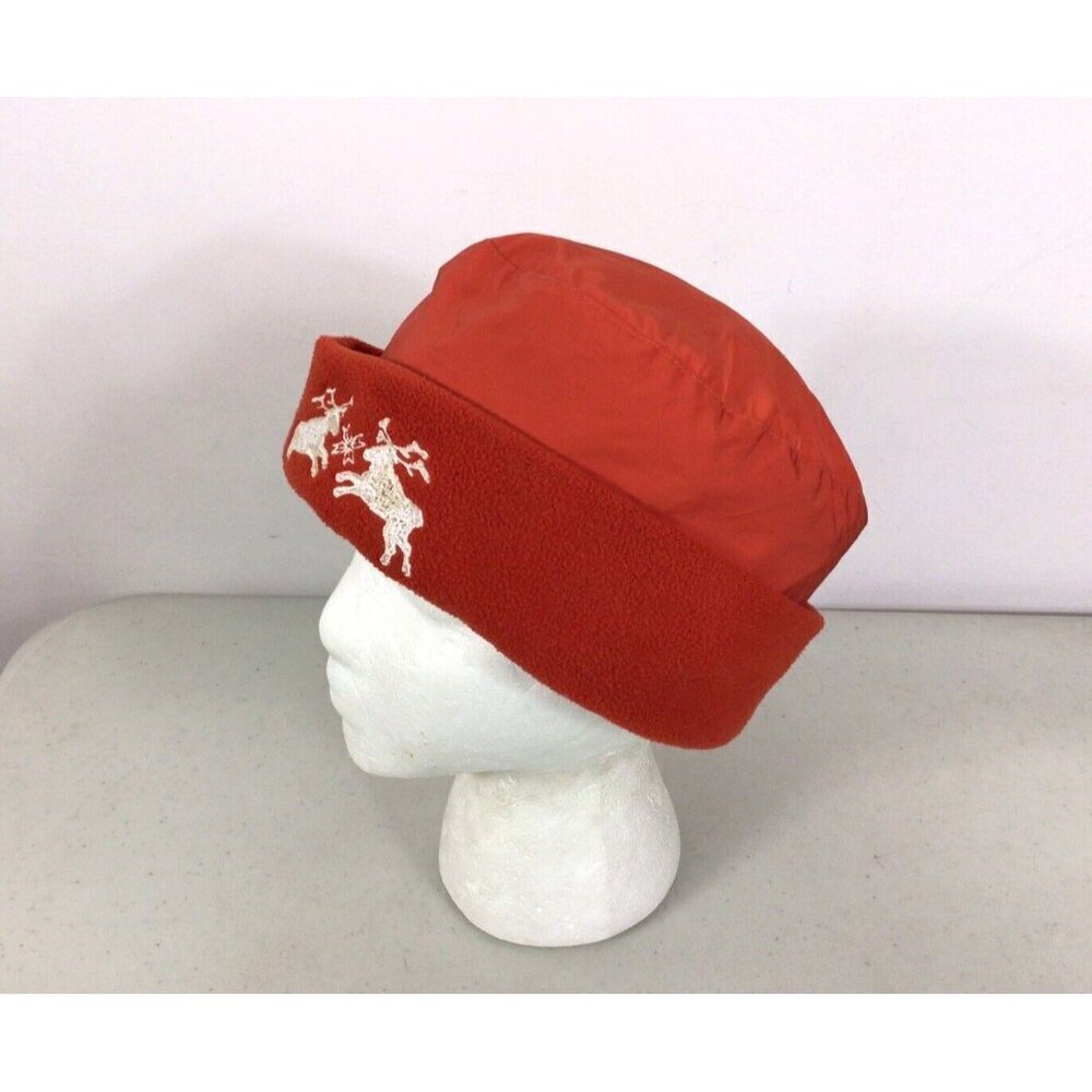 Bogner Fleece Ski Hat Beanie Embroidered Deer Womens Medium - Picture 5 of 5